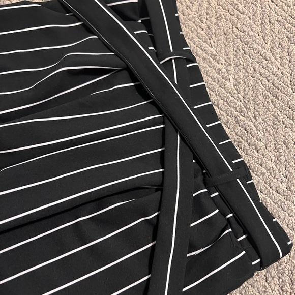 Pinstripe Dress Pants with tie belt waist - Picture 2 of 3